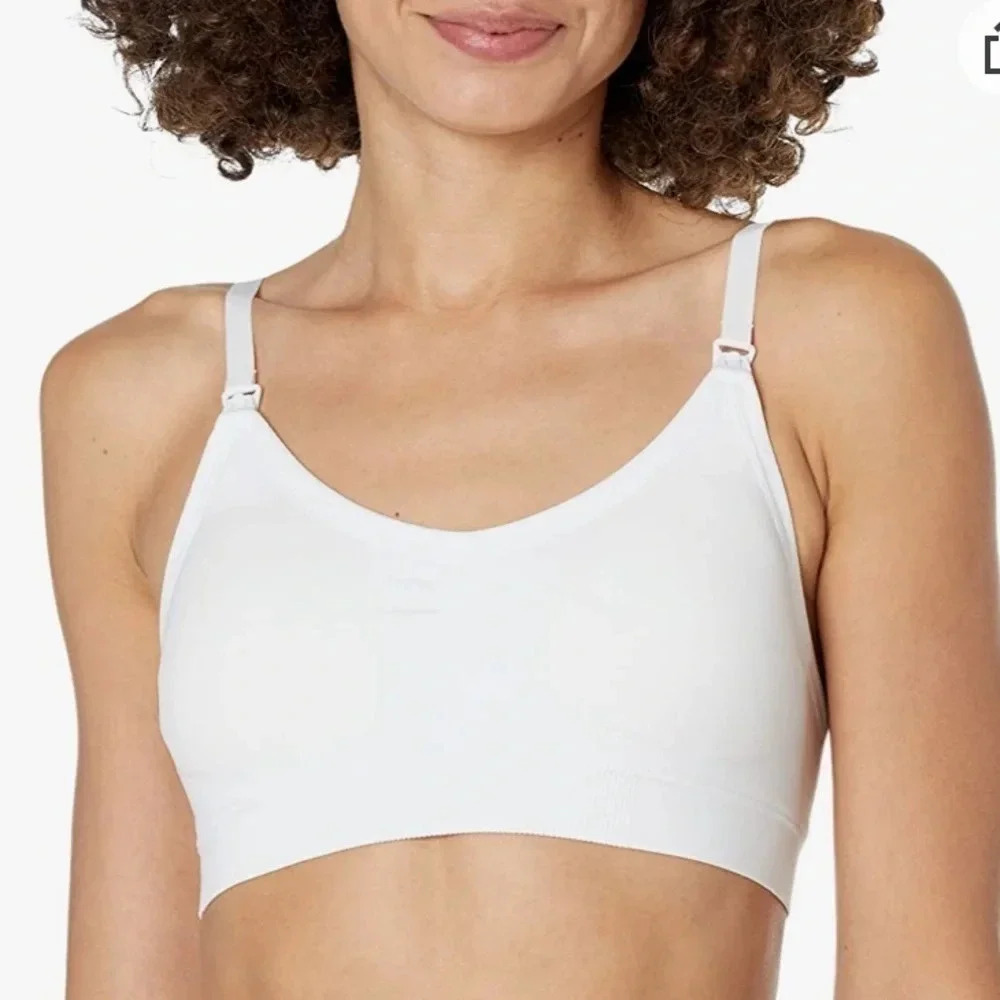 Arabella Nursing Maternity Bra White Size XL New